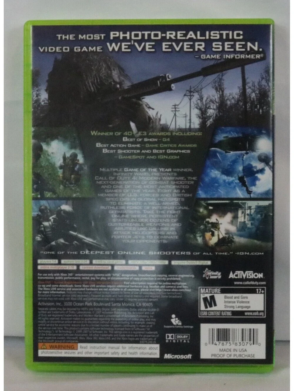 Call of Duty 4 - Microsoft Xbox 360